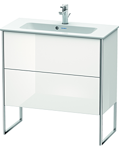 Duravit XSquare Waschtisch-Unterschrank XS445502222 81x59,2x38,8cm, 2 Auszüge, weiß hochglanz