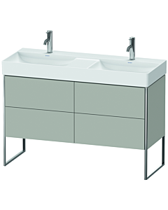 Duravit XSquare Waschtisch-Unterschrank XS445600707 118,4x73,1x46cm, 4 Auszüge, Betongrau matt