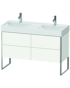 Duravit XSquare Waschtisch-Unterschrank XS445603636 118,4x73,1x46cm, 4 Auszüge, weiß seidenmatt