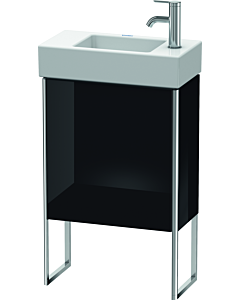 Duravit XSquare Meuble sous lavabo XS4471L4040 48,4x49,1x24cm, porte à gauche, noir brillant