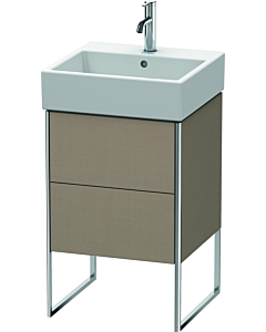 Duravit XSquare Meuble sous lavabo XS447207575 48,4x49,1x46cm, 2 portes coulissantes, Leinen