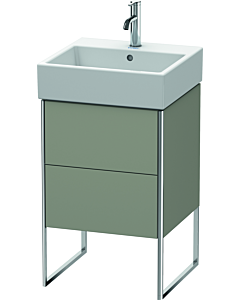 Duravit XSquare Meuble sous lavabo XS447209292 48,4x49,1x46cm, 2 Steingrau seidenmatt , Steingrau seidenmatt