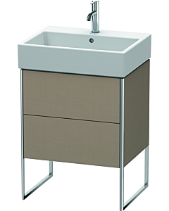 Duravit XSquare Waschtisch-Unterschrank XS447307575 58,4x49,1x46cm, 2 Auszüge, Leinen