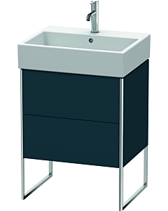 Duravit XSquare Waschtisch-Unterschrank XS447309898 58,4x49,1x46cm, 2 Auszüge, Nachtblau seidenmatt