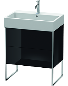 Duravit XSquare Waschtisch-Unterschrank XS447404040 68,4x49,1x46cm, 2 Auszüge, schwarz hochglanz