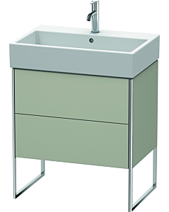 Duravit XSquare Waschtisch-Unterschrank XS447406060 68,4x49,1x46cm, 2 Auszüge, Taupe seidenmatt