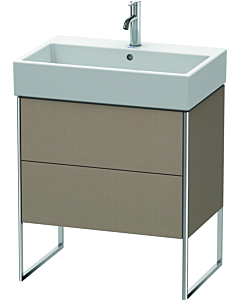 Duravit XSquare Waschtisch-Unterschrank XS447407575 68,4x49,1x46cm, 2 Auszüge, Leinen