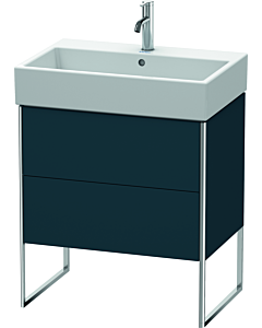 Duravit XSquare Waschtisch-Unterschrank XS447409898 68,4x49,1x46cm, 2 Auszüge, Nachtblau seidenmatt