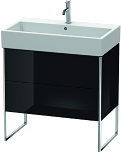 Duravit XSquare Waschtisch-Unterschrank XS447504040 78,4x49,1x46cm, 2 Auszüge, schwarz hochglanz