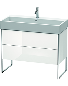 Duravit XSquare Waschtisch-Unterschrank XS447602222 98,4x49,1x46cm, 2 Auszüge, weiß hochglanz