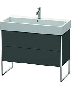 Duravit XSquare Waschtisch-Unterschrank XS447604949 98,4x49,1x46cm, 2 Auszüge, Graphit matt
