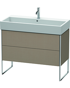 Duravit XSquare Waschtisch-Unterschrank XS447607575 98,4x49,1x46cm, 2 Auszüge, Leinen
