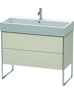 Duravit XSquare Waschtisch-Unterschrank XS447609191 98,4x49,1x46cm, 2 Auszüge, Taupe