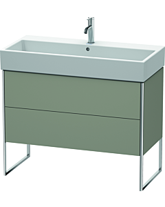 Duravit XSquare Waschtisch-Unterschrank XS447609292 98,4x49,1x46cm, 2 Auszüge, Steingrau seidenmatt