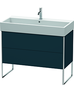 Duravit XSquare Waschtisch-Unterschrank XS447609898 98,4x49,1x46cm, 2 Auszüge, Nachtblau seidenmatt