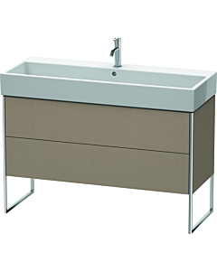 Duravit XSquare Waschtisch-Unterschrank XS447707575 118,4x49,1x46cm, 2 Auszüge, Leinen