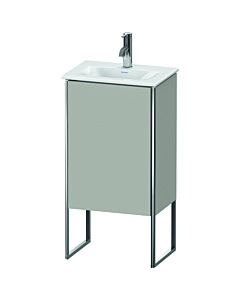Duravit XSquare Meuble sous lavabo XS4520L0707 43x84x30,8cm, articulé à gauche, revêtu de béton, 1 porte