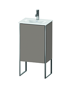 Duravit XSquare Meuble sous lavabo XS4520L4343 43x84x30,8cm, articulé à gauche, basalte mat, 1 porte