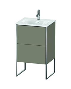 Duravit XSquare Waschtisch-Unterschrank XS452109292 51x84x41,8cm, 2 Auszüge, Steingrau seidenmatt