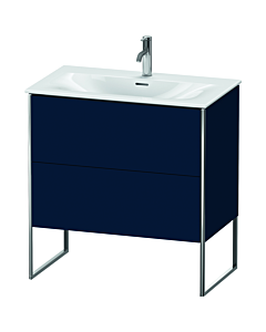Duravit XSquare Waschtisch-Unterschrank XS452409898 81x84x47,8cm, Nachtblau seidenmatt, 2 Auszüge