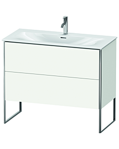 Duravit XSquare Waschtisch-Unterschrank XS452503636 101x84x47,8cm, weiß seidenmatt, 2 Auszüge