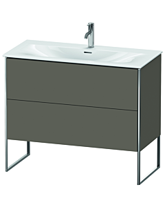 Duravit XSquare Waschtisch-Unterschrank XS452509090 101x84x47,8cm, Flannel Grey seidenmatt, 2 Auszüge