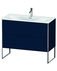 Duravit XSquare Waschtisch-Unterschrank XS452509898 101x84x47,8cm, Nachtblau seidenmatt, 2 Auszüge
