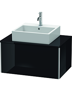 Duravit XSquare Waschtisch-Unterschrank XS490004040 80x40x54,8cm, 1 Auszug, schwarz hochglanz