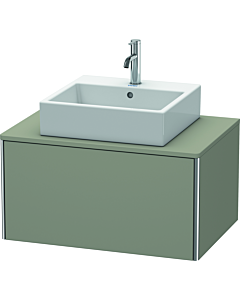 Duravit XSquare Waschtisch-Unterschrank XS490009292 80x40x54,8cm, 1 Auszug, Steingrau seidenmatt