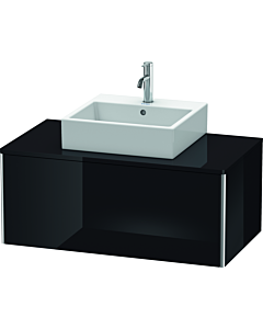 Duravit XSquare Waschtisch-Unterschrank XS490104040 100x40x54,8cm, 1 Auszug, schwarz hochglanz