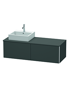 Duravit XSquare Duravit XSquare XS4903L4949 140x40x54,8cm, 2 pull-outs, left, graphite matt