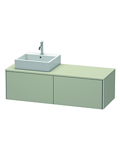 Duravit XSquare Duravit XSquare XS4903L6060 140x40x54,8cm, 2 drawers, left, taupe satin finish