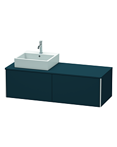 Duravit XSquare Duravit XSquare XS4903L9898 140x40x54,8cm, 2 pull-outs, left, Nachtblau seidenmatt