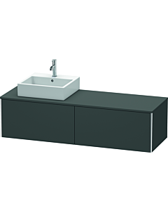 Duravit XSquare Duravit XSquare XS4904L4949 160x40x54,8cm, 2 pull-outs, left, graphite matt