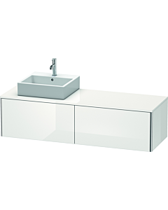 Duravit XSquare Waschtisch-Unterschrank XS4904L8585 160x40x54,8cm, 2 Auszüge, links, weiß hochglanz