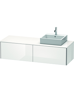 Duravit XSquare Waschtisch-Unterschrank XS4904R2222 160x40x54,8cm, Auszüge, rechts, weiß hochglanz