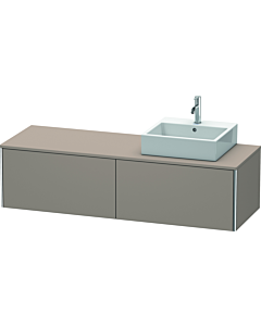 Duravit XSquare Duravit XS4904R4343 160x40x54.8cm, coulissant, droite, basalte mat