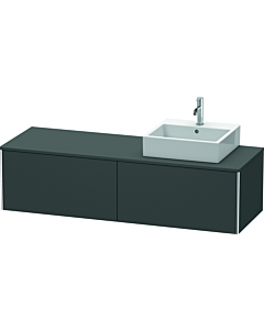 Duravit XSquare XS4904R4949 160x40x54.8cm, coulissant, droit, Graphit mat