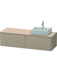 Duravit XSquare Waschtisch-Unterschrank XS4904R7575 160x40x54,8cm, Auszüge, rechts, Leinen