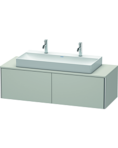 Duravit XSquare Waschtisch-Unterschrank XS4905M0707 140x40x54,8cm, 2 Auszüge, Betongrau matt