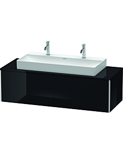 Duravit XSquare Waschtisch-Unterschrank XS4905M4040 140x40x54,8cm, 2 Auszüge, schwarz hochglanz