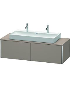 Duravit XSquare Waschtisch-Unterschrank XS4905M4343 140x40x54,8cm, 2 Auszüge, Basalt matt