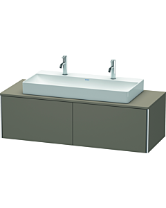 Duravit XSquare Waschtisch-Unterschrank XS4905M9090 140x40x54,8cm, 2 Auszüge, Flannel Grey seidenmatt