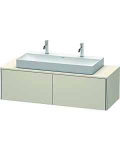 Duravit XSquare Waschtisch-Unterschrank XS4905M9191 140x40x54,8cm, 2 Auszüge, Taupe