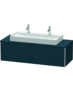 Duravit XSquare Waschtisch-Unterschrank XS4905M9898 140x40x54,8cm, 2 Auszüge, Nachtblau seidenmatt