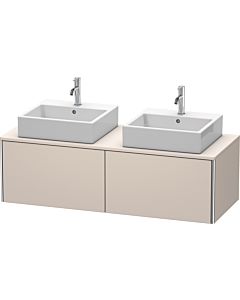 Duravit XSquare Waschtisch-Unterschrank XS4906B9191 140x40x58,4cm, 2 Auszüge, beidseitig, Taupe