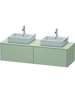 Duravit XSquare Duravit XSquare XS4907B6060 160x40x54,8cm, 2 pull-out compartments, double-sided, taupe satin finish