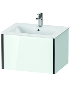 Duravit XViu Waschtisch-Unterschrank XV40250B285 61 x 40 x 48 cm, weiß hochglanz, 1 Auszug, wandhängend, schwarz matt