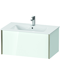 Duravit XViu Waschtisch-Unterschrank XV40260B185 81 x 40 x 48 cm, weiß hochglanz, 1 Auszug, wandhängend, champagner matt