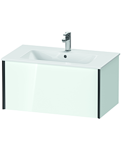Duravit XViu meuble sous-vasque XV40260B285 81 x 40 x 48 cm, blanc brillant, 2000 coulissant, suspendu, noir mat